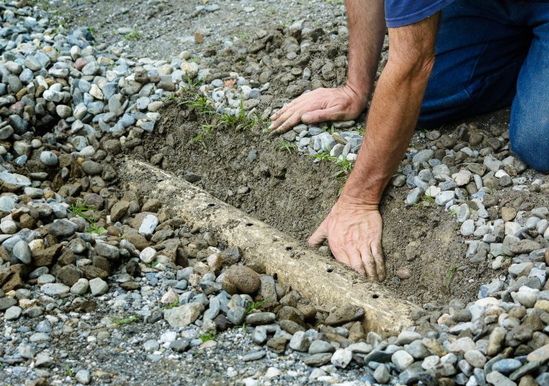 french drain installation